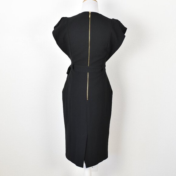 Eliza J Flutter Sleeve Sheath Midi Dress - 2 - Picture 6 of 9